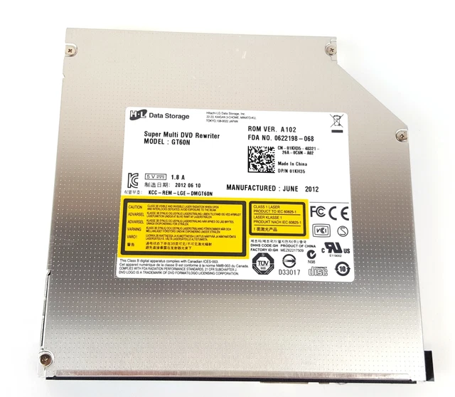 DELL LATITUDE E5420 E5520 Super Multi DVD Rewriter Dr.GT60N 1KH35 No