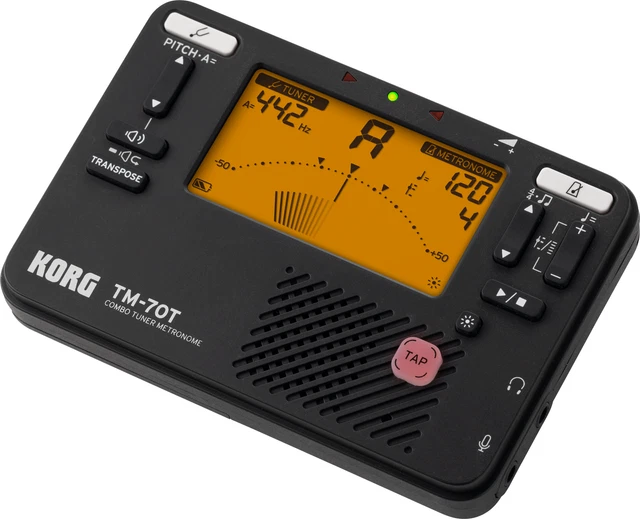 Korg EKO OT-120 Accordeur Chromatique Orchestre Noir - Précision Pour Instruments Classiques