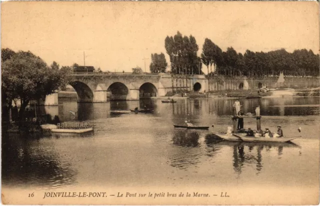 CPA AK Joinville le Pont Le Pont s le petit bras FRANCE (1283454)
