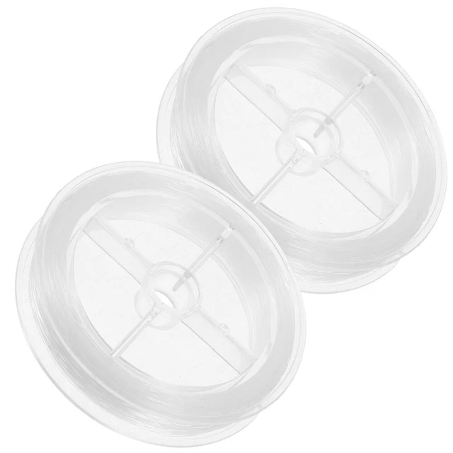 2 Rolls Elastische Linie Armband Schmuckfäden Schnur Für Armbänder Elastizität
