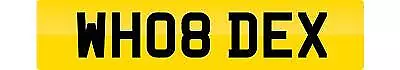 Private Number Plate Wh08 Dex Cherished Registration Who Dexter Dexy Dexi Reg