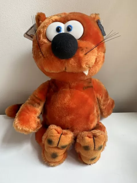 HEATHCLIFF THE CAT Vintage 1982 APPLAUSE 10” Cuddly Soft Plush Toy Garfield Tags