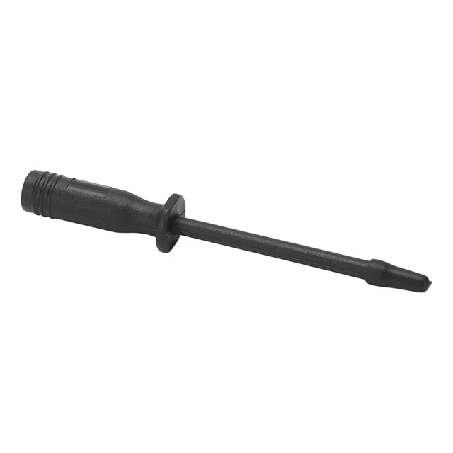 2Pcs Black Multimeter Test Needle Probe Pin Needle Round Head 4mm Port For Test