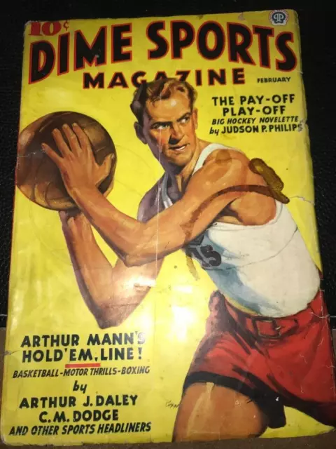 Dime Sports Magazine - vol. 4, No. 2, February 1937- Pulp Fiction