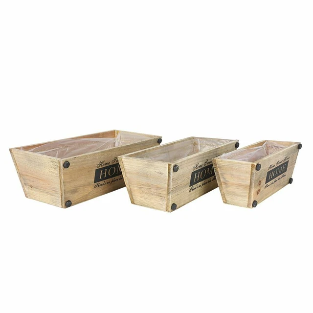 Decorazione Scatole 3er-Set Fioriera Dolce Casa Vaso da Fiori Tavolo Pflanzfolie