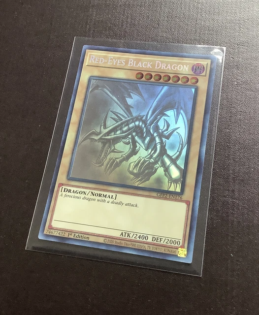 FIRST EDITION GHOST Rare Red Eyes Black Dragon GFP2EN176 Yugioh Card