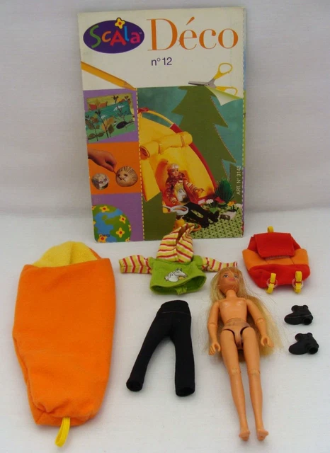 Lego Scala 3143 Camping Trip Emma Doll Outfit Sleeping Bag Backpack And Booklet