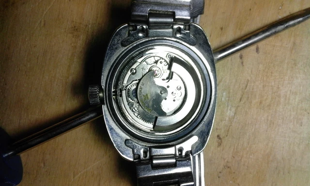 Montre Automatique Edox Bluebird Vintage - Suisse, Années 70, Acier Inoxydable - Occasion, Sans Boîte - Pour Collectionneur