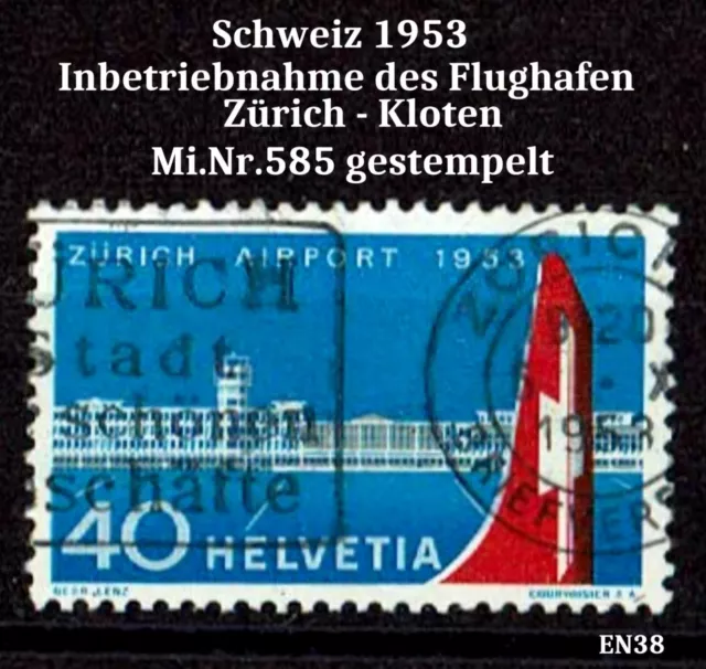 Schweiz 1953  Mi.Nr.585 gestempelt, siehe Bild, Beschreibung(EN38)
