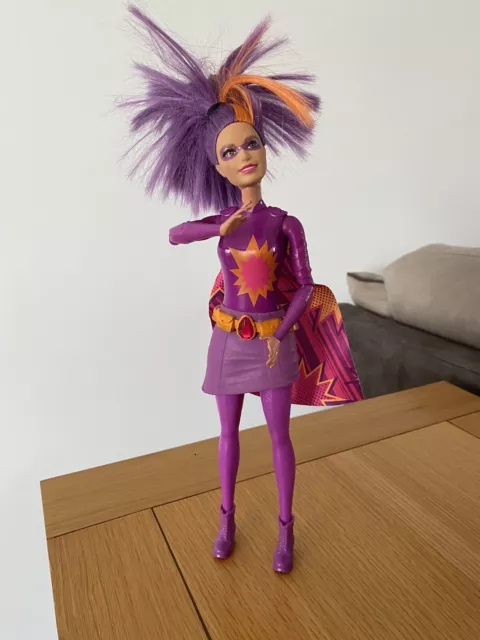 Barbie Super Hero Princess Power Purple Hair doll Fire Doll