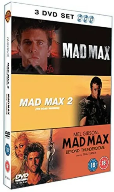 Mad Max Trilogy DVD Road Warrior / Beyond Thunderdome 3 Movie Film UK New R2