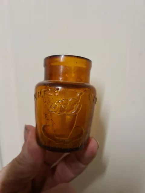 Rare TURTLE CUP BOTTLE/JAR.