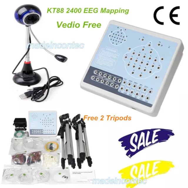 Digital 24 Channel EEG & Mapping System Machine KT88-2400,Software+Vedio CONTEC