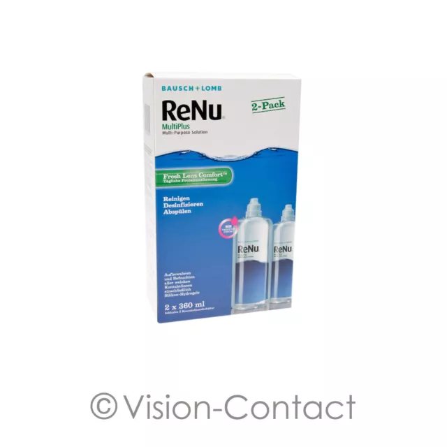 ReNu MultiPlus Twin Box (2-Pack) 2 x 360ml Pflegemittel All in One Kombilösung
