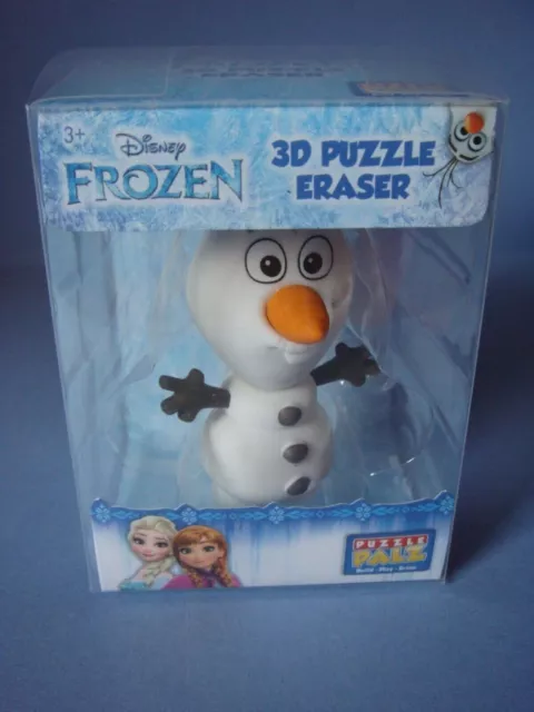 Figurine gomme 3D puzzle eraser Frozen La Reine des neiges Olaf Disney