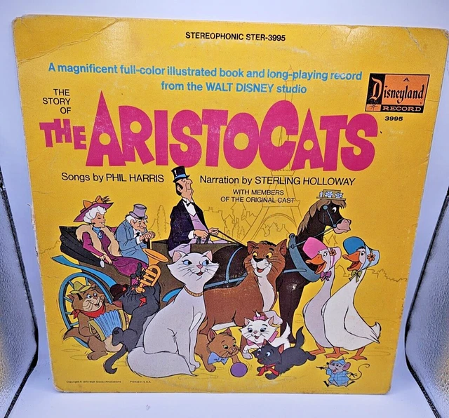 VINTAGE THE STORY of The Aristocats LP 1970 Disneyland Record STER3995