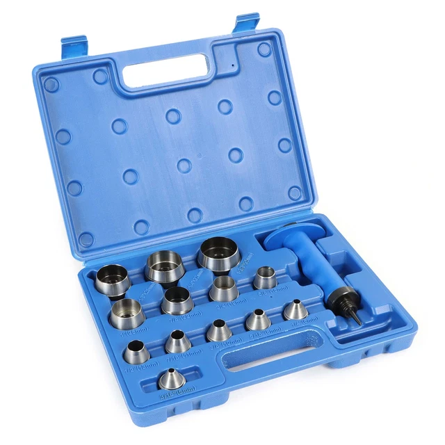 Punzoni Forati Kit 14 Punzoni Fustelle Intercambiabili Germany Pro Stahlkaiser - Per Forare Cuoio, Pelle E Plastica (5-35mm) Kit Germany Pro Stahlkaiser 5-35mm - 8