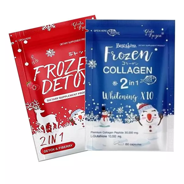 Frozen Collagen & Detox Skin Whitening Slimming Metabolism Booster Anti Oxidants