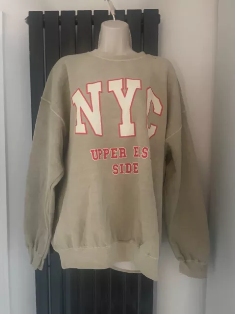 Neu beige River Island Tackie Top Sweatshirt, NYC M