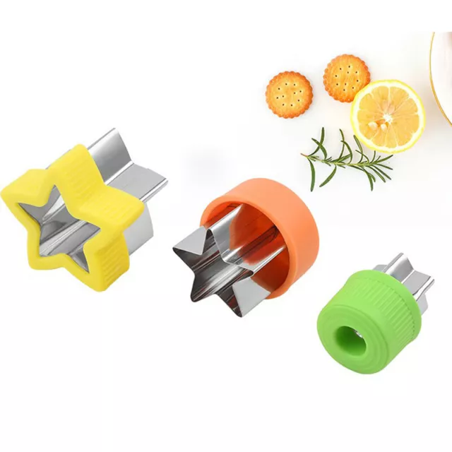 Star Shape Vegetables Cutter Plastic Handle Portable Cook Tools Stainless Gad Sp