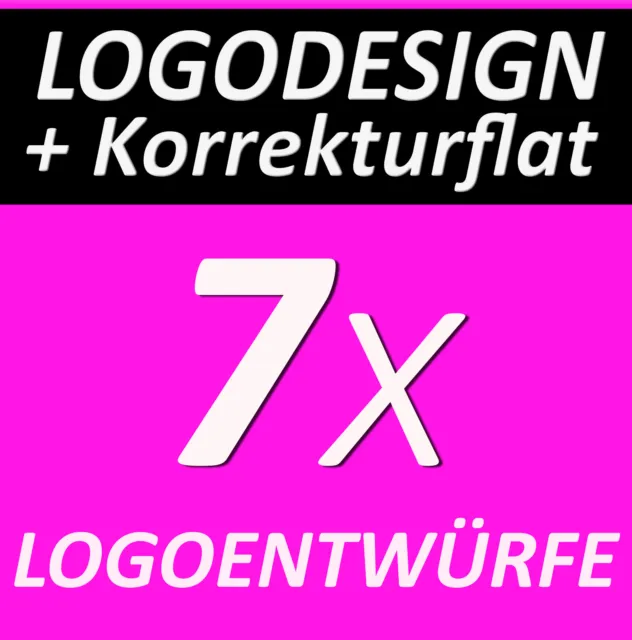 LOGOFLATRATE 7x Logoentwürfe Firma Firmengründung Firmenlogo - KORREKTURFLATRATE