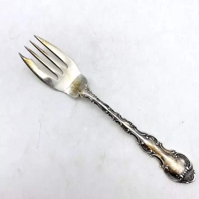 Gorham Sterling Strasbourg 1897 Salad Fork 6-3/8" No Monogram Lion Anchor