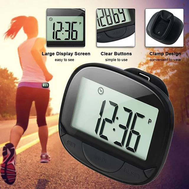 Pantalla Grande 2D Podómetro Salud Regalo Multifuncional Podómetro Deportes al Aire Libre