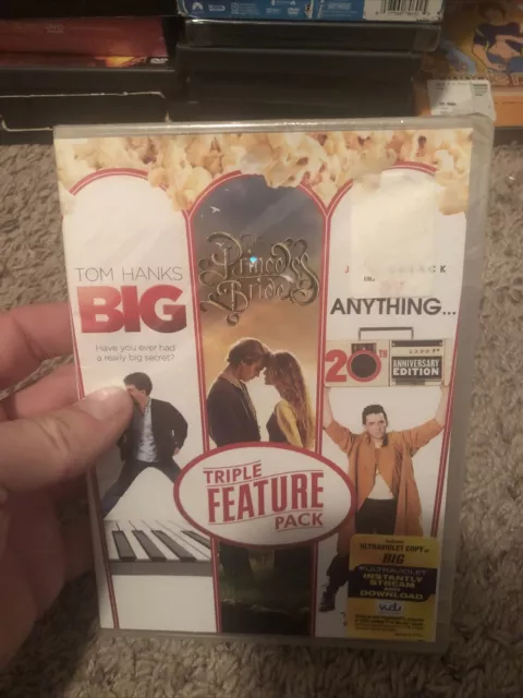 Triple Feature pack: Big, Princess Bride, Say Anything DVD NEW