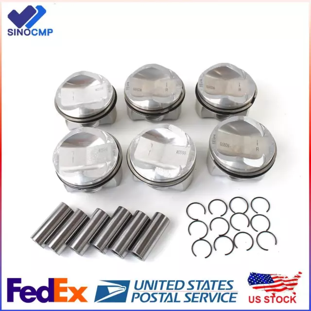 3.0T Piston Assembly & Piston Ring Fit For VW Touareg AUDI A4 A5 A6 A8 A7 Q7 Q5