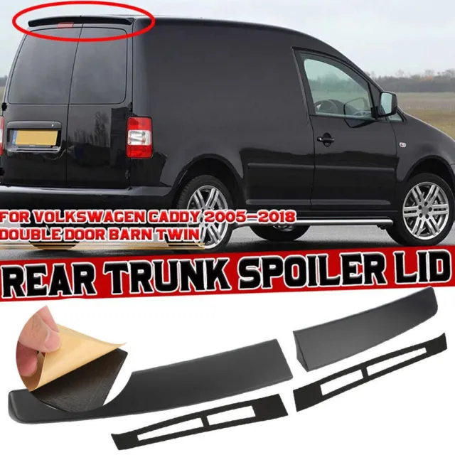 For Vw Caddy & Maxi 05-18 Rear Twin Door Trunk Spoiler Sportline Style Pu