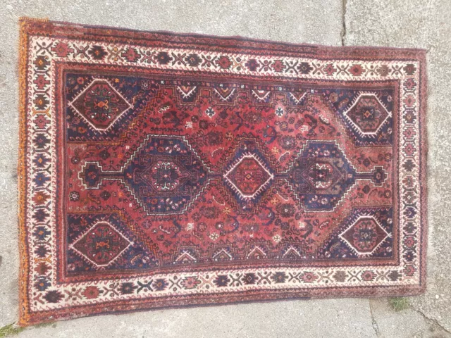 tappeto persiano originale pelo medio 130x196cm molto morbido intatto prezioso