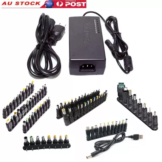 34 Tips Universal Adapter AC DC Power Supply Charger Multi Laptop Notebook 12-24