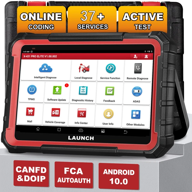 LAUNCH X431 PROS Elite - Scanner Diagnostico Auto Bidirezionale Con Codifica ECU E 37+ Reset