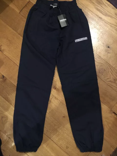 Prostar scuola jogger / pantaloni sportivi, caviglia con cerniera a polsino taglia xs 28/30"NUOVI CON ETICHETTE