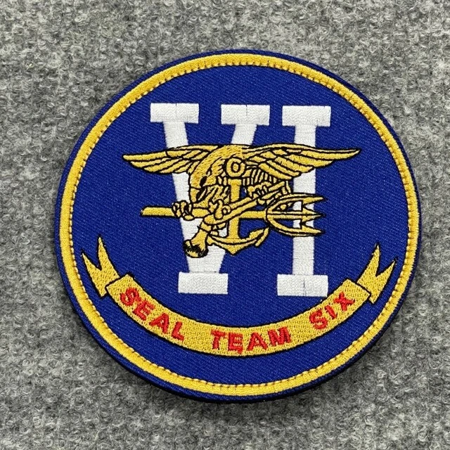 US NAVY SPECIAL Forces SEAL Team 6 Trident Embroidered Six Morale Patch