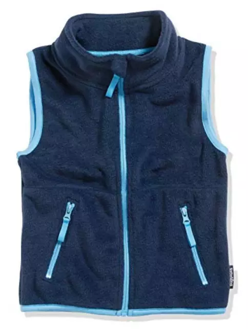 (TG. 104) Playshoes Fleece-Weste Farbig abgesetzt Gilet, Blu (Marine 11), 4 Anni