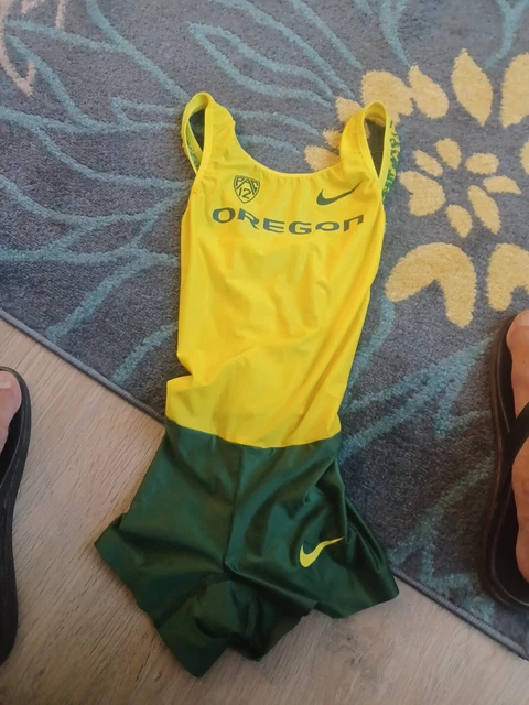 Nike Oregon Ducks Track & Field WOMEN'S sz XL speedsuit singlet Team Issue