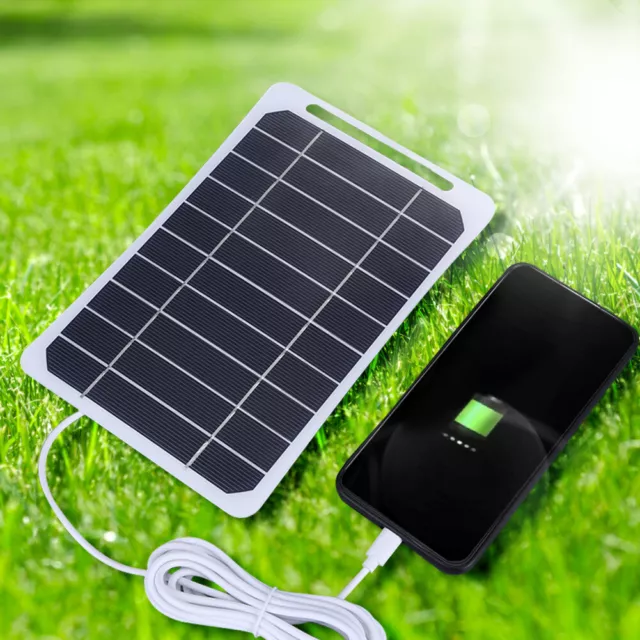 fr 5W 5V Solar Charging Panel Phone Power Bank Battery Charger for Outdoor Campi