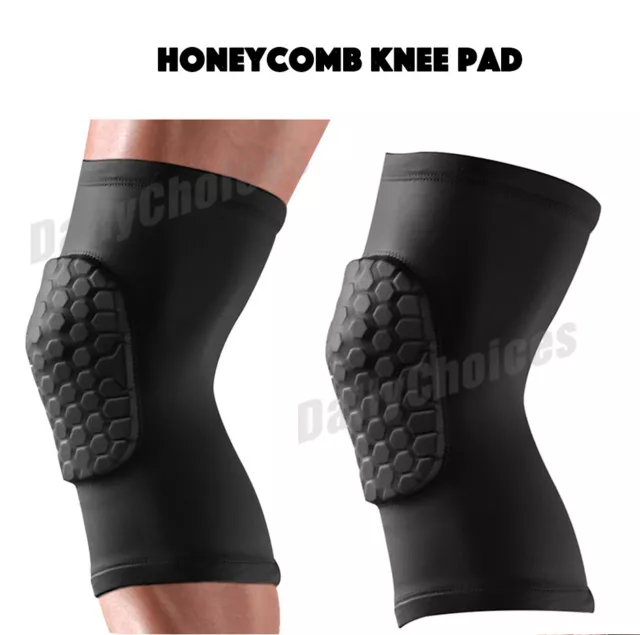 Honeycomb Knee Pad Crashproof Antislip Basketball Leg Long Sleeve O% 2