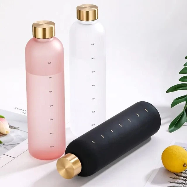 1L Bottle Time Marker 32 OZ Motivational Reusable Fitness Sports Outdoors Travel