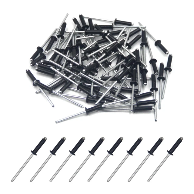 Rivetti ciechi in alluminio M2.4-M4, kit assortito di 120 rivetti a scomparsa per la finitura di cottura fai da te, strumenti automobilistici e mobili Rivetti ciechi in alluminio M2.4-M4, kit assortito di 120 rivetti a scomparsa per la finitura di cottura fai da te, strumenti automobilistici e mobili