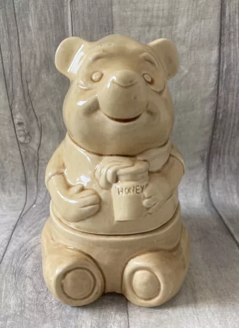 Vintage 1988 Winnie The Pooh Ceramic Cookie Jar Walt Disney Co