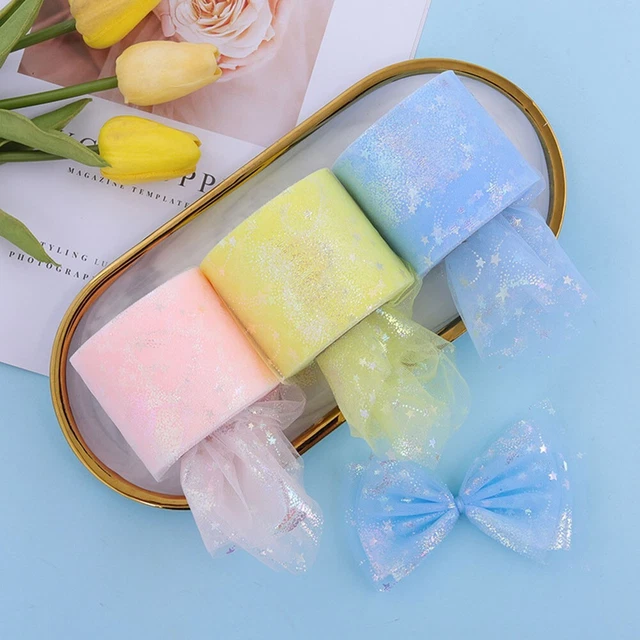 Erstellen Sie atemberaubend für Geschenkpakete mit Tüll Bandrolle 6 cm Breite