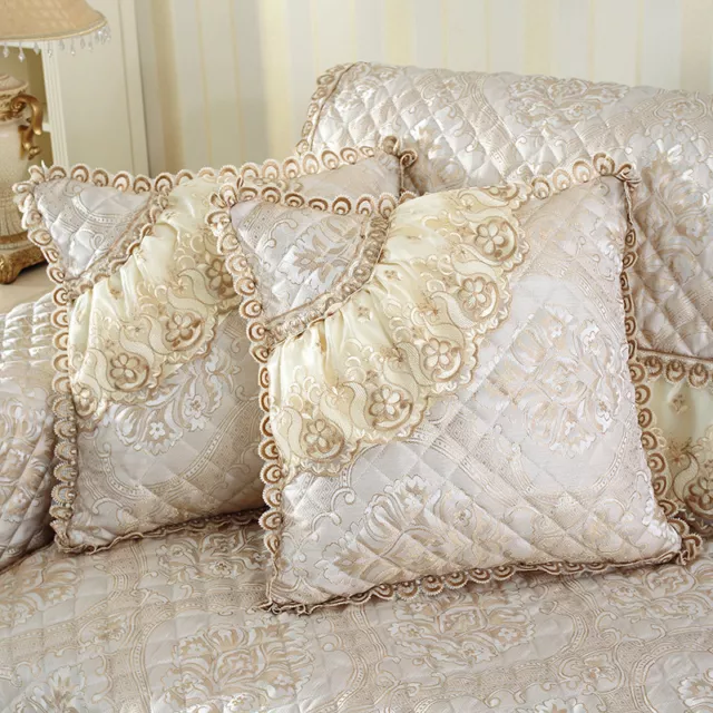 Lace Cushion Covers Dentelle Throw Pillow Cases Zip Up Vintage Royal Home Decor