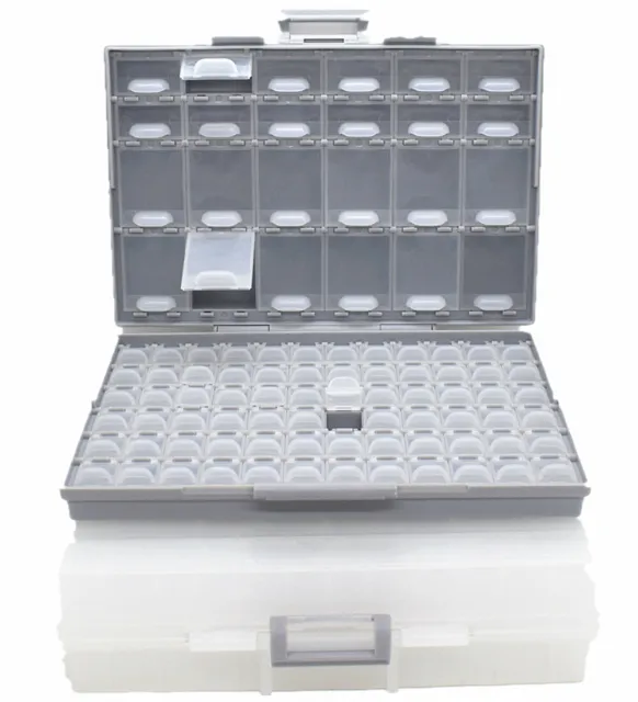 AideTek BOXALL96+24 Lids Combo Enclsoure Boxes SMD SMT Tiny Parts Organizer