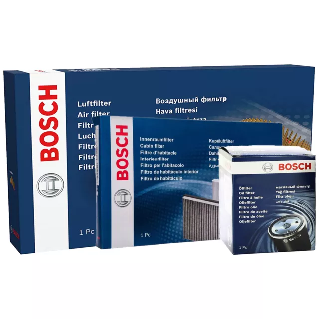 BOSCH Inspection Set Filtre à Huile Air D'Habitacle pour BMW 3er en Tournée