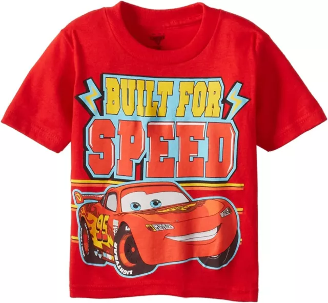 Disney Toddler Boys' Lightning Mcqueen Short Sleeve T-Shirt