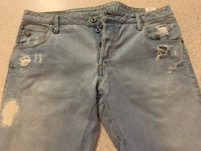G STAR Raw 36 x 36  ARC 3D Slim Jeans Mens Denim Jeans Cotton Distressed