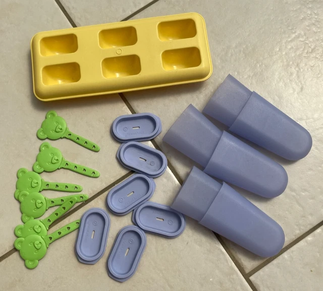 Lot De 6 Moules à Glaces Tupperware Vintage - Esquimaux / Sucettes