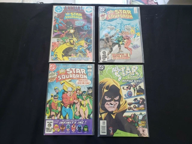 All-Star Squadron 4Pc (Vf/Nm) Jsa 80-Page Giant, Battle For The Stars! 1983-99